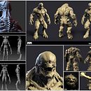 Projet creature humanoide Manu Herrador. Design, Ilustração tradicional, e 3D projeto de mattauergwenael - 28.07.2022