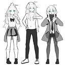 My dear OCs. Ilustração tradicional projeto de Erik Medina - 28.07.2022