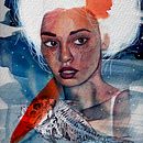 Mein Kursprojekt: Illustriertes Porträt mit Aquarell. Projekt z dziedziny Trad, c, jna ilustracja,  Sztuki piękne,  Malarstwo,  R, sunek, Malowanie akwarelą, Portret,  R, sunek art, st i czn użytkownika Riccardo Damiano - 27.07.2022