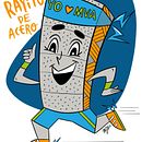 Rayito de Acero. Ilustração tradicional, Design de personagens e Ilustração digital projeto de Melissa Jamin Beyer - 29.07.2022