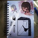 sketchbook.v1. Un projet de Illustration traditionnelle, Créativité, Dessin au cra, on, Aquarelle , et Carnet de croquis de Elijah Mikaela Barth - 24.06.2022