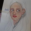 Meu projeto do curso: Retrato ilustrado em aquarela. Un projet de Illustration traditionnelle, Beaux Arts, Peinture, Dessin, Aquarelle, Dessin de portrait , et Dessin artistique de Manoela Portocarrero - 24.12.2021