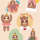 Mon projet du cours : Illustration kawaii : créez d'adorables personnages. Un progetto di Illustrazione tradizionale e Character design di Anne-Laure G - 31.07.2022