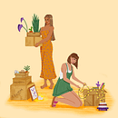 Meu projeto do curso: Ilustração de personagens femininas com estilo no Photoshop. Un proyecto de Ilustración tradicional, Diseño de personajes, Ilustración digital y Dibujo digital de Ruth Simplício - 30.07.2022