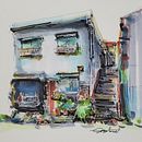 My project for course: Expressive Architectural Sketching with Colored Markers. Projekt z dziedziny Sketching,  R, sunek,  R, sunek architektoniczn, Sketchbook,  R i sunek atramentem użytkownika GabbyToon . - 02.08.2022