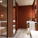 Baño terrazo. Interior Design project by Lidia Polo - 08.02.2022