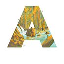 Mi proyecto del curso: Ilustración infantil: crea letras decorativas. Un projet de Lettering, Illustration numérique, Illustration jeunesse , et Narration de abelcastilloarias - 03.08.2022