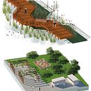 Ilustración . Traditional illustration, Architecture, 3D, L, and scape Architecture project by rolbits - 08.03.2022