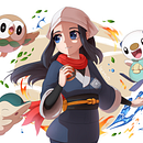 Akari Pokemon and Starters. Un proyecto de Ilustración tradicional de Juan Ignacio Aguero - 04.08.2022