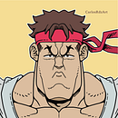 Ryu - Street Fighter. Ilustração tradicional, Design de personagens e Ilustração digital projeto de carlosrdzart - 08.08.2022