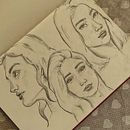 Mi primer Proyecto de Retrato. Un projet de Esquisse , Dessin, Dessin de portrait, Dessin artistique , et Carnet de croquis de la_artista_del_lunar - 04.08.2022