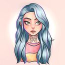 Meu projeto do curso: Retrato de personagens femininas com Procreate. Een project van Traditionele illustratie, Digitale illustratie y Digitale tekening van July F. - 04.08.2022