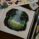 My project for course: Painting Atmospheric Landscapes with Gouache. Projekt z dziedziny Trad, c, jna ilustracja,  Malarstwo i Malowanie gwaszami użytkownika ania_korsunska - 06.08.2022