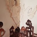 the story of Samir - pop up book, with story telling, about a child refugee from Syria. Een project van Traditionele illustratie y Kostuumontwerp van Erica Sapir - 06.08.2022