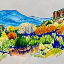My project for course: Sketchbook Landscapes: A Colorful Approach. Esboçado, Criatividade, Desenho a lápis, Desenho, e Sketchbook projeto de Laura Partsch - 27.08.2022