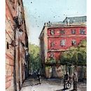 My project for course: Architectural Sketching with Watercolor and Ink. Un progetto di Bozzetti, Disegno, Pittura ad acquerello, Illustrazione architettonica, Sketchbook e Illustrazione con inchiostro di Tim Hsieh - 05.08.2022