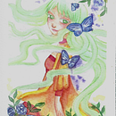 Mi proyecto del curso: Ilustración manga en acuarela. Projekt z dziedziny Trad, c, jna ilustracja,  R, sunek, Malowanie akwarelą i Manga użytkownika Wendy Rodriguez - 28.02.2022