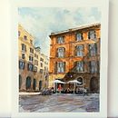 Mon projet du cours : Techniques modernes pour des ​paysages urbains à l'aquarelle. Projekt z dziedziny Malowanie akwarelą użytkownika Robert Lestrade - 07.08.2022