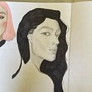 Mon projet du cours : Carnet de portraits : explorez le visage humain Ein Projekt aus dem Bereich Skizzenentwurf, Zeichnung, Porträtzeichnung, Artistische Zeichnung und Sketchbook von nephtys17 - 08.08.2022
