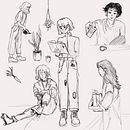 Mein Kursprojekt: Manga-inspirierte Illustration mit Procreate . Ilustrație tradițională, Design de caractere, Comic, Ilustrație digitală, Desen digital și Manga de gosia_47 - 08.08.2022