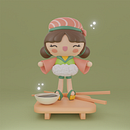 Proyecto personaje MAKITA: Creación de personajes kawaii en 3D con Blender  . % Ingried Katerine Lozada Cruz tarafından hazırlanan Geleneksel illüstras, on, Karakter Tasarımı, Dijital İllüstras, on, 3D Modelleme, Ve Manga projesi - 08.31.2022