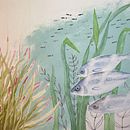 Mein Kursprojekt: Aquarellillustration von Meereswelten . Traditional illustration, Painting, Watercolor Painting, and Naturalistic Illustration project by sabine_hobbie - 08.09.2022