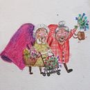 The joyful grannies . % Elena Moreno Roca tarafından hazırlanan Geleneksel illüstras, Ve on projesi - 08.09.2022