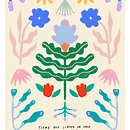 FLORCITAS. Ilustração tradicional projeto de Agustina Minuto - 09.08.2022