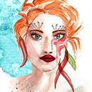 My project for course: Illustrated Portrait in Watercolor. Projekt z dziedziny Trad, c, jna ilustracja,  Sztuki piękne,  Malarstwo,  R, sunek, Malowanie akwarelą, Portret,  R, sunek art, st i czn użytkownika Cristina Nava - 10.08.2022