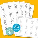 Little People Templates. Un proyecto de Bocetado de Eva-Lotta Lamm - 01.03.2020