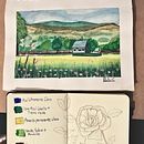 Mi proyecto del curso: Cuaderno de viaje en acuarela. Projekt z dziedziny Trad, c, jna ilustracja, Malowanie akwarelą,  R, sunek architektoniczn i Sketchbook użytkownika Idalia Vazquez Haro - 09.08.2022
