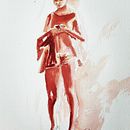 My project for sketching people with watercolour. Un proyecto de Dibujo anatómico y Pintura a la acuarela de hw6fzrjc7h - 10.08.2022