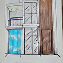 um dos meus desenho arquitetônico . Ilustração tradicional, e Arquitetura projeto de Lucas Gomes da Penha - 11.08.2022