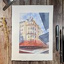 Mein Kursprojekt: Architektonische Zeichnung mit Aquarell und Tinte Ein Projekt aus dem Bereich Skizzenentwurf, Zeichnung, Aquarellmalerei, Architektonische Illustration, Sketchbook und Illustration mit Tinte von Anja Schreinemachers - 11.08.2022