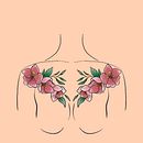 Mein Kursprojekt: Botanisches Tattoo-Design mit Procreate Ein Projekt aus dem Bereich Traditionelle Illustration, Digitale Illustration, Tattoodesign und Botanische Illustration von pmu_nomin - 12.08.2022