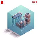 Isometry World. Traditional illustration, Design, Graphic Design, Vector Illustration, Digital Illustration, Concept Art, and Digital Drawing project by Benhur Ravelo - 01.28.2022