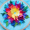 My project for course: Double Hoop Embroidery with Relief Stitches. Embroider, Arts, and Crafts project by Carol Cooke - 08.13.2022
