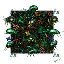 Mi proyecto del curso: Ilustración científica aplicada al diseño de patrones. Un proyecto de Ilustración tradicional, Pattern Design, Ilustración digital e Ilustración naturalista				 de anita45paint - 14.08.2022