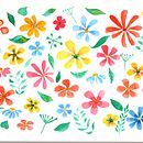 Mon projet du cours : Motifs floraux à l’aquarelle avec des couleurs vibrantes. Un progetto di Illustrazione tradizionale, Pattern design, Pittura ad acquerello e Illustrazione botanica di soulafati - 14.08.2022