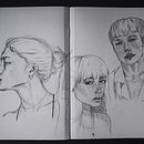 My project for course: Portrait Sketchbooking: Explore the Human Face Ein Projekt aus dem Bereich Skizzenentwurf, Zeichnung, Porträtzeichnung, Artistische Zeichnung und Sketchbook von Leia - 14.08.2022