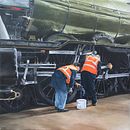 Flying Scotsman: My project for course: Introduction to Photorealism for Oil Painting. Un proyecto de Pintura, Dibujo realista y Pintura al óleo de julie_macbean - 15.08.2022