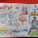 Il mio progetto del corso: Diario di viaggio illustrato con tecniche miste. Drawing, Watercolor Painting, Sketchbook, Ink Illustration, and Colored Pencil Drawing project by Marzia Sandri - 08.15.2022