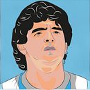 Maradona. Projekt z dziedziny Trad, c, jna ilustracja, Grafika wektorowa,  R, sunek, Ilustracja c, frowa, R, sunek realist, czn,  R, sunek art, st i czn użytkownika Claudio Lopez - 15.08.2022