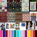 Mi proyecto del curso: Diseño de estampados textiles- "Místicos". Ilustração tradicional, Design de acessórios, Design de vestuário, Pattern Design, Design de moda, Estampagem, e Estamparia têxtil projeto de Sandra Viviana Rossi - 16.08.2022