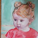 Retrato de niña pelirroja. Projekt z dziedziny Malowanie akwarelą użytkownika Ana Rodríguez Sío - 16.08.2022