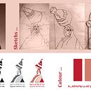 Egyptian woman's day (Branding). Een project van  Br, ing en identiteit, Traditionele illustratie,  Reclame, Craft,  Beeldende kunst y  Schetsen van Sara Yasser - 17.08.2022