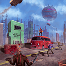 Projeto Final com temática CyberPunk. Un progetto di Illustrazione tradizionale, Disegno, Illustrazione digitale, Arte concettuale e Pittura digitale di Dureid Leão - 17.08.2022