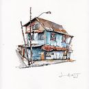My project for course: Expressive Architectural Sketching with Colored Markers. Sketching, Drawing, Architectural Illustration, Sketchbook & Ink Illustration project by Lindon Mitchel - 08.16.2022