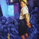 I got lost on the way home. Traditional illustration, Fine Arts, and Oil Painting project by Anetta Lukjanova - 08.18.2022