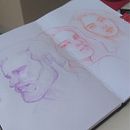 Meu projeto do curso: Caderno de retratos: explore o rosto humano. Projekt z dziedziny Sketching,  R, sunek, Portret,  R, sunek art, st, czn i Sketchbook użytkownika Thiago Fernandes - 17.08.2022